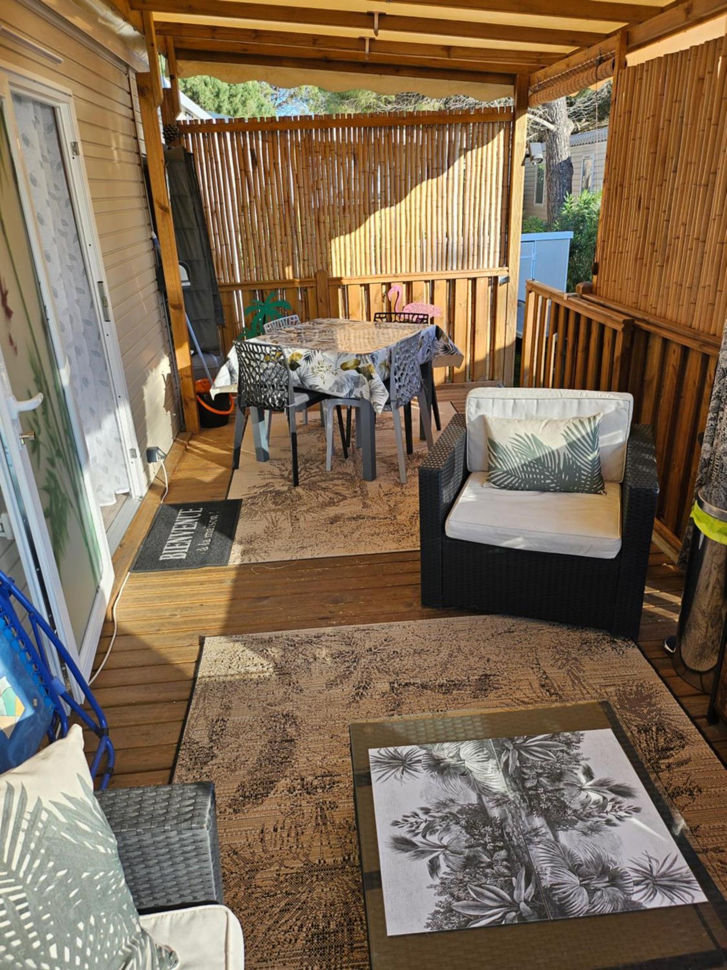 Mobil Home Les Flamants Roses Cathy&Robert Canet-en-Roussillon Exterior photo
